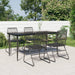 Set mobilier de grădină, 5 piese, negru, ratan PVC - WALTI WALTI
