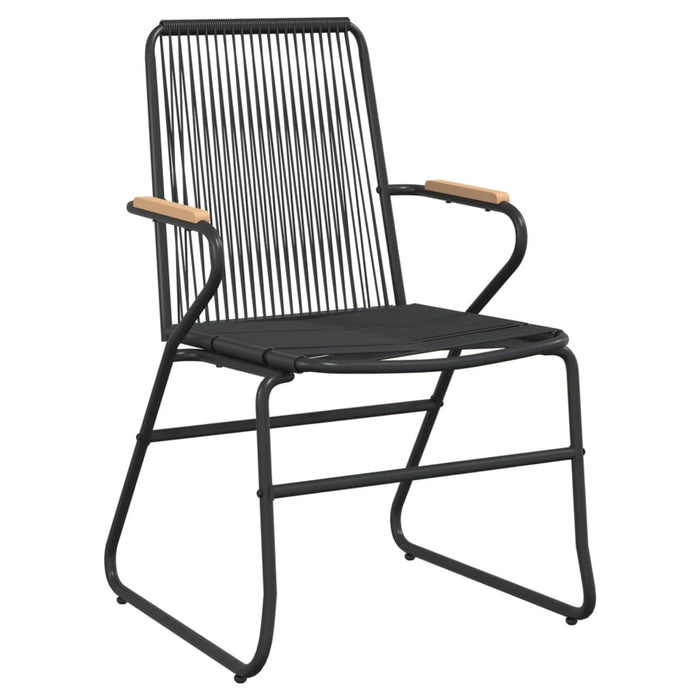 Set mobilier de grădină, 7 piese, negru, ratan PVC WALTI