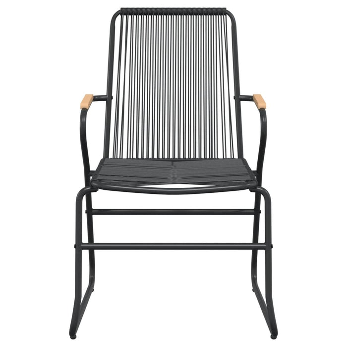 Set mobilier de grădină, 7 piese, negru, ratan PVC WALTI