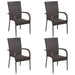 Set mobilier de grădină, 5 piese, maro, poliratan - WALTI WALTI