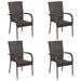 Set mobilier de grădină, 5 piese, maro, poliratan - WALTI WALTI