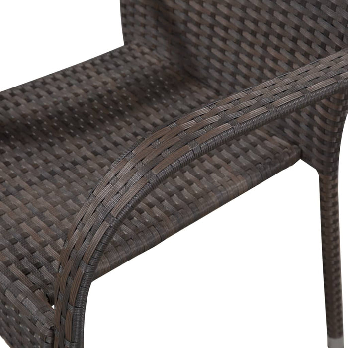 Set mobilier de grădină, 5 piese, maro, poliratan - WALTI WALTI