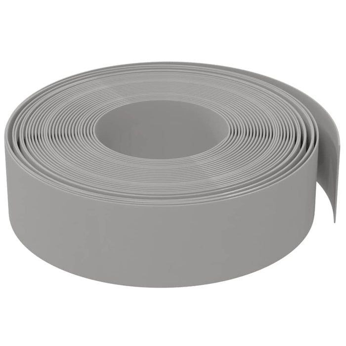 Bordură de grădină, gri, 10 m 15 cm, polietilenă - WALTI WALTI