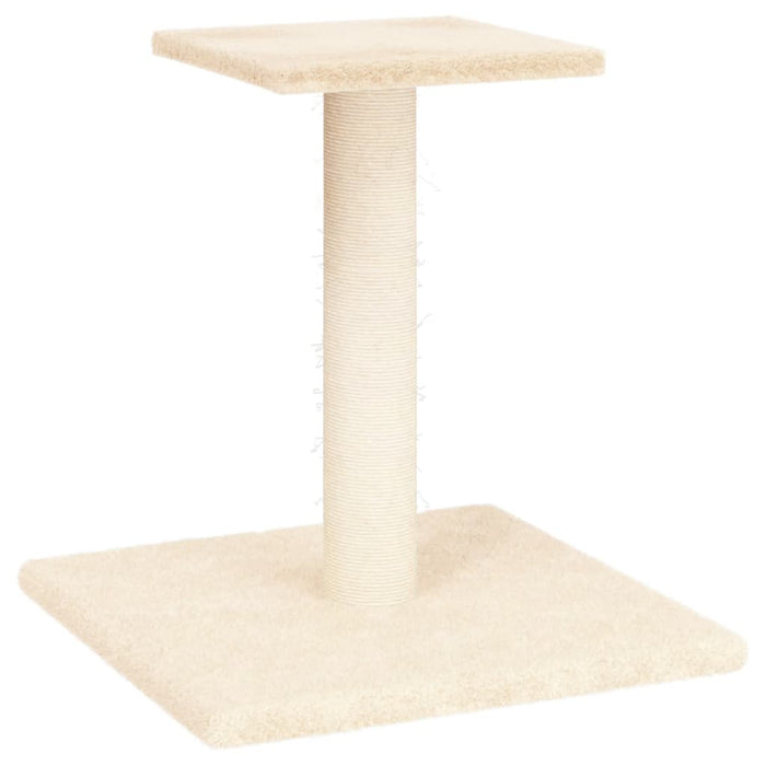 Stâlp de zgâriat pentru pisici cu platformă, crem, 38 cm - WALTI WALTI