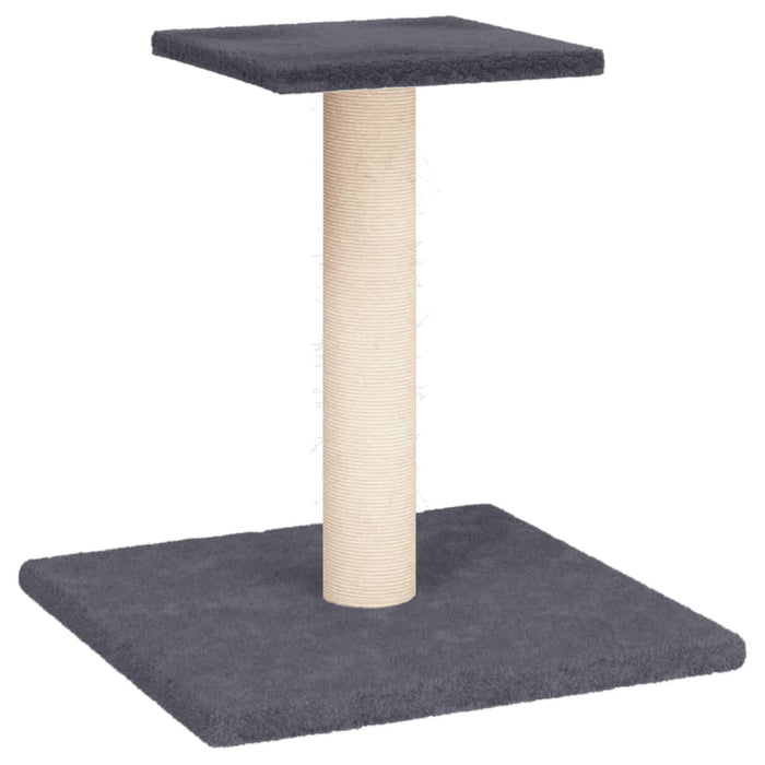 Stâlp de zgâriat pentru pisici cu platformă, gri închis, 38 cm - WALTI WALTI