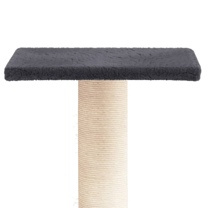 Stâlp de zgâriat pentru pisici cu platformă, gri închis, 38 cm - WALTI WALTI