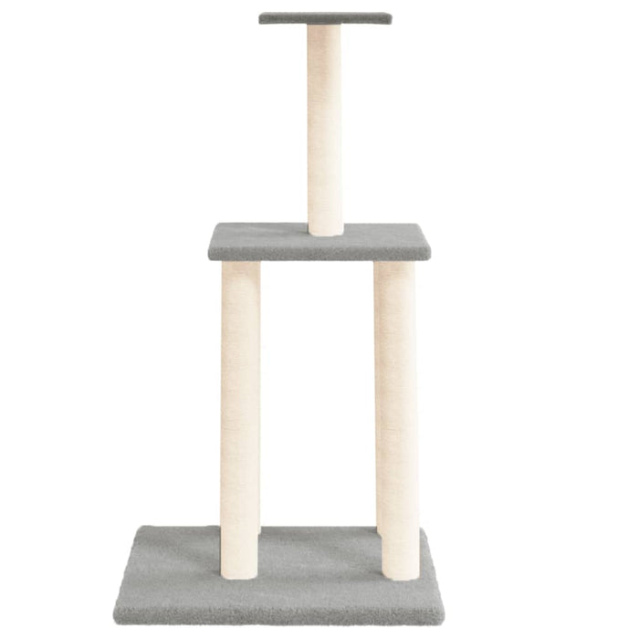 Ansamblu pisici, stâlpi din funie sisal, gri deschis, 85,5 cm WALTI