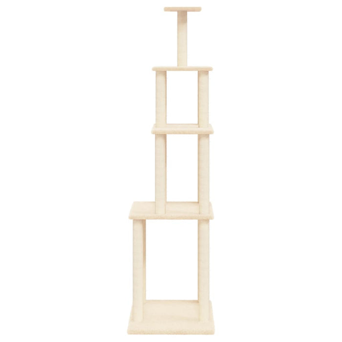 Ansamblu de pisici cu stâlpi din funie de sisal, crem, 183 cm - WALTI WALTI