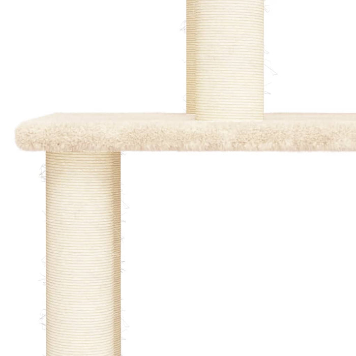 Ansamblu de pisici cu stâlpi din funie de sisal, crem, 183 cm - WALTI WALTI