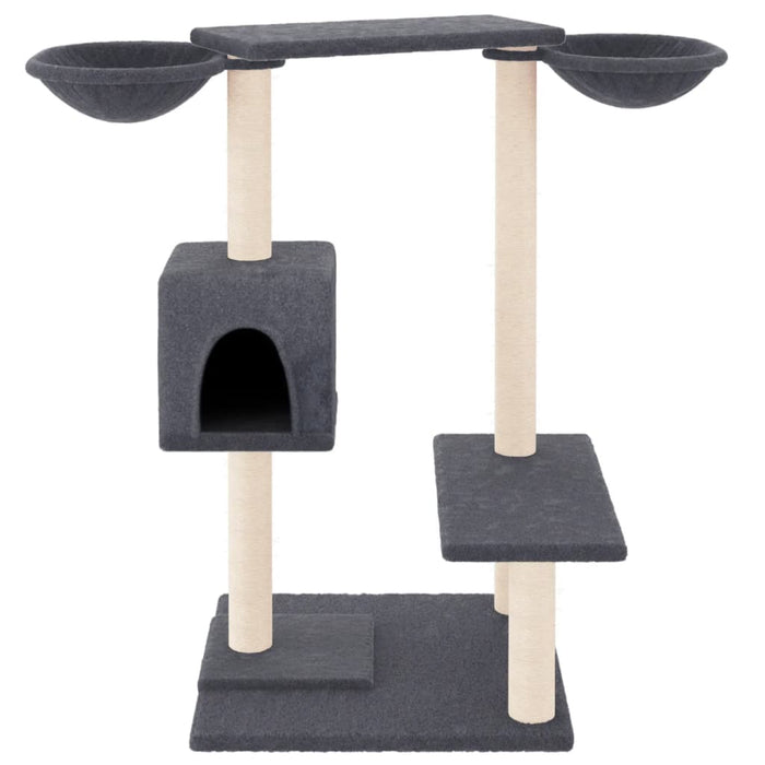 Ansamblu de pisici cu stâlpi de zgâriat, gri închis, 82 cm WALTI