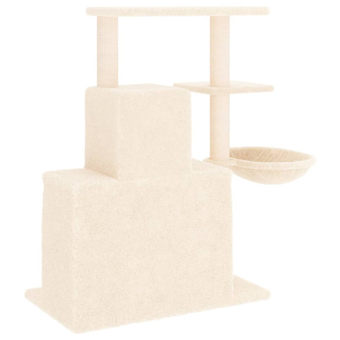 Ansamblu de pisici cu stâlpi din funie de sisal, crem, 83 cm - WALTI WALTI