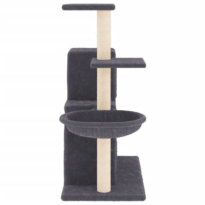 Ansamblu pisici cu stâlpi din funie sisal, gri închis, 83 cm - WALTI WALTI