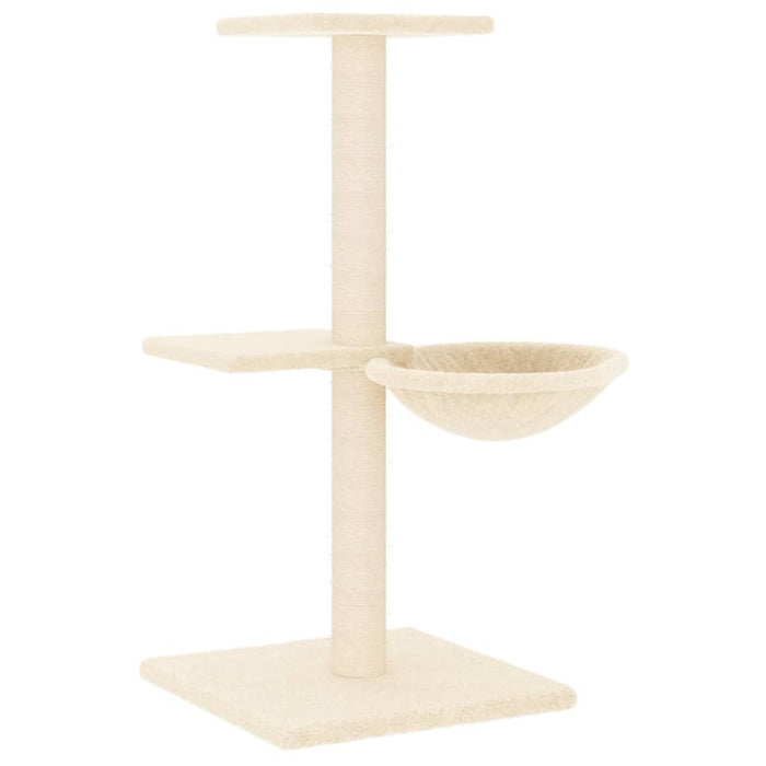 Ansamblu de pisici cu stâlpi din funie de sisal, crem, 72 cm WALTI