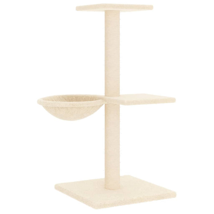 Ansamblu de pisici cu stâlpi din funie de sisal, crem, 72 cm WALTI
