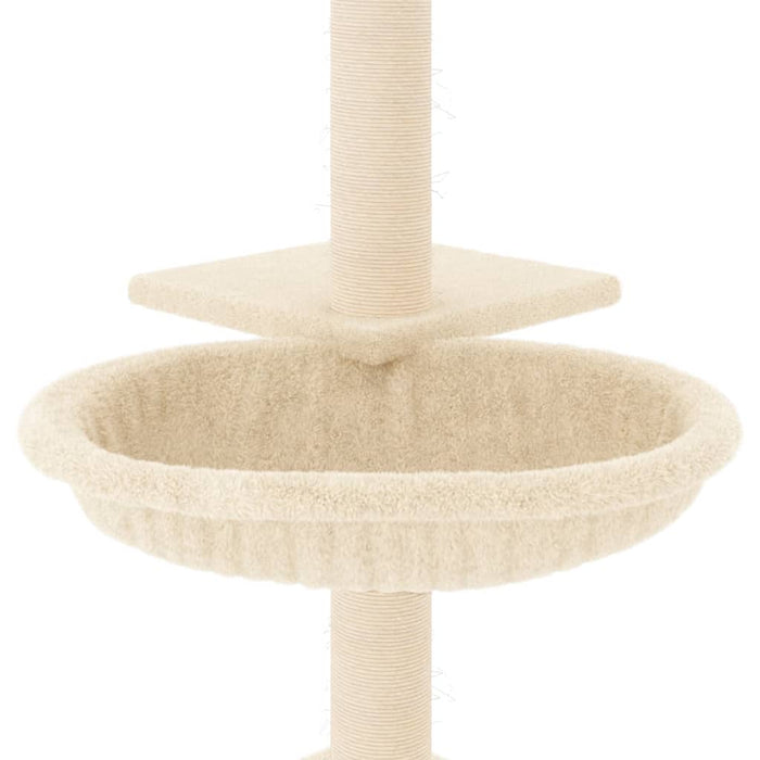 Ansamblu de pisici cu stâlpi din funie de sisal, crem, 72 cm WALTI
