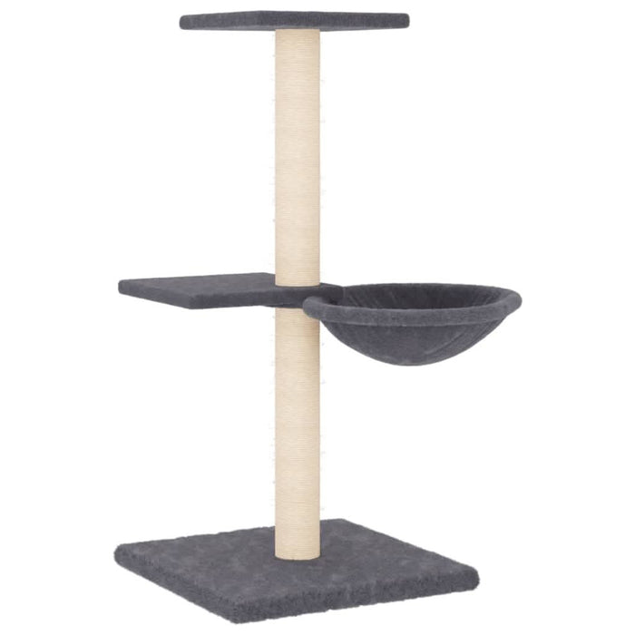 Ansamblu pisici cu stâlpi din funie sisal, gri închis, 72 cm - WALTI WALTI