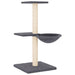 Ansamblu pisici cu stâlpi din funie sisal, gri închis, 72 cm - WALTI WALTI