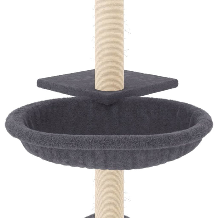 Ansamblu pisici cu stâlpi din funie sisal, gri închis, 72 cm - WALTI WALTI
