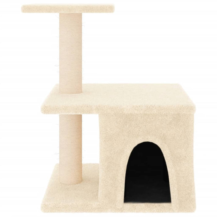 Ansamblu de pisici cu stâlpi din funie de sisal, crem, 48 cm - WALTI WALTI