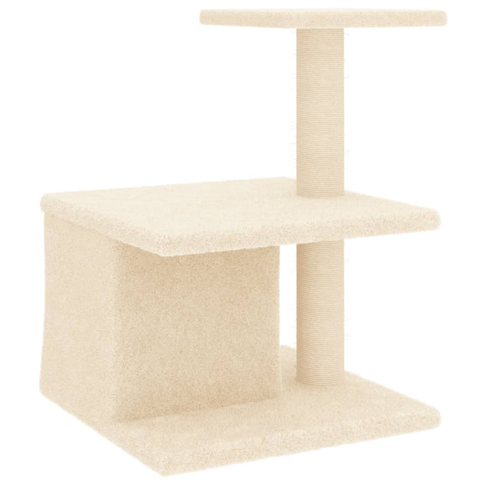 Ansamblu de pisici cu stâlpi din funie de sisal, crem, 48 cm - WALTI WALTI