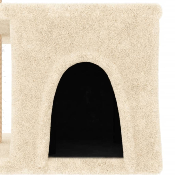 Ansamblu de pisici cu stâlpi din funie de sisal, crem, 48 cm - WALTI WALTI