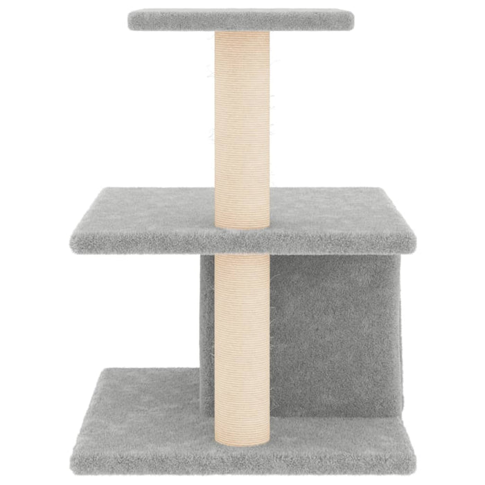 Ansamblu pisici cu stâlpi din funie sisal, gri deschis, 48 cm - WALTI WALTI