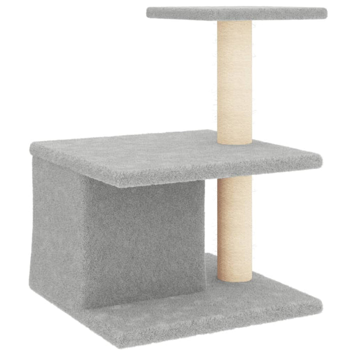 Ansamblu pisici cu stâlpi din funie sisal, gri deschis, 48 cm - WALTI WALTI