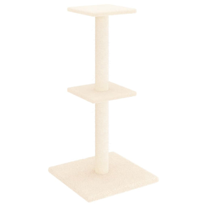 Ansamblu de pisici cu stâlpi din funie de sisal, crem, 73 cm - WALTI WALTI