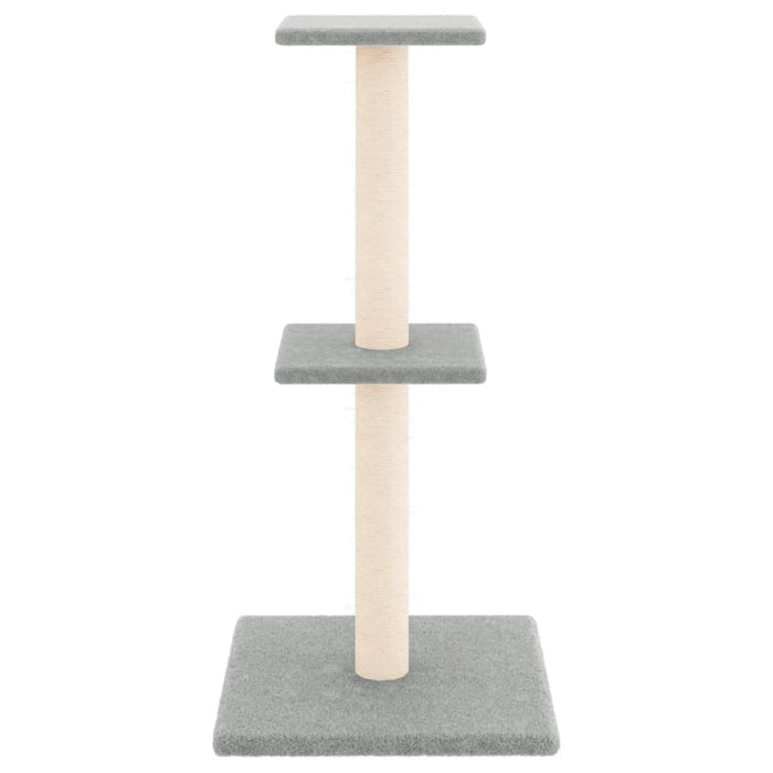 Ansamblu pisici, stâlpi din funie sisal, gri deschis, 73 cm - WALTI WALTI