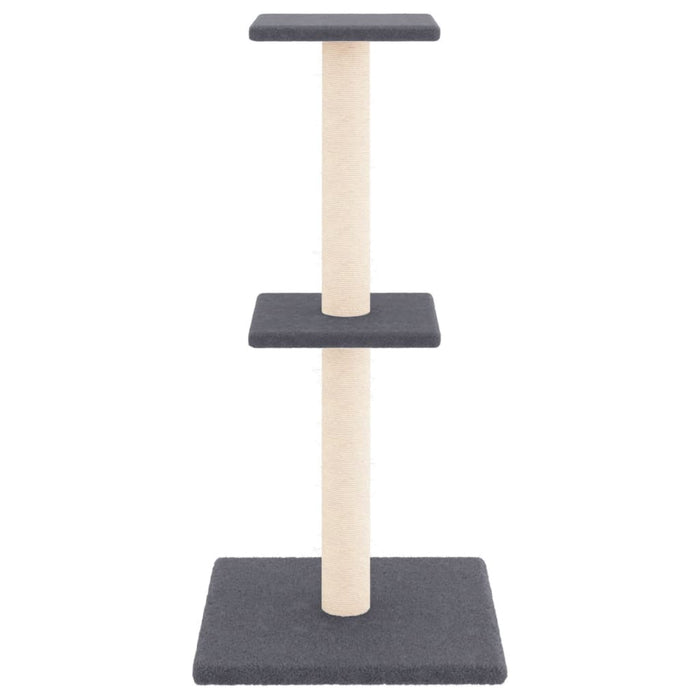 Ansamblu pisici cu stâlpi din funie sisal, gri închis, 73 cm - WALTI WALTI