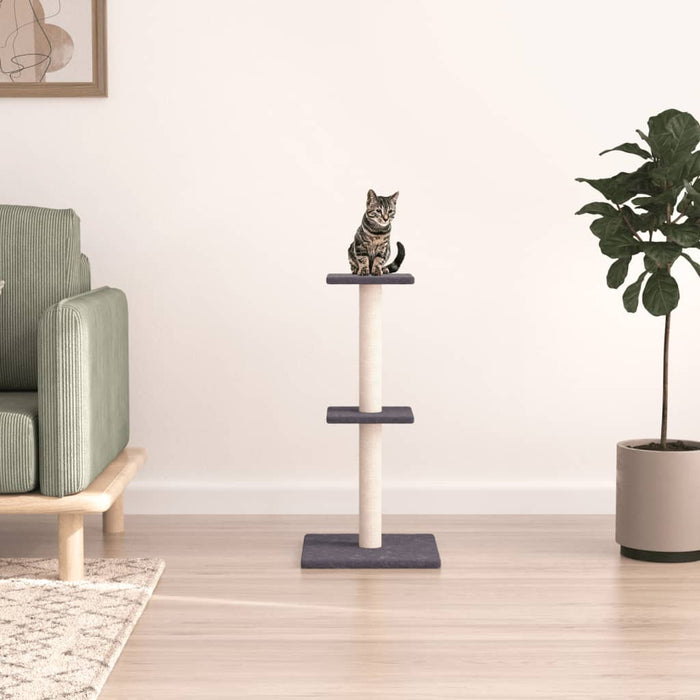 Ansamblu pisici cu stâlpi din funie sisal, gri închis, 73 cm - WALTI WALTI