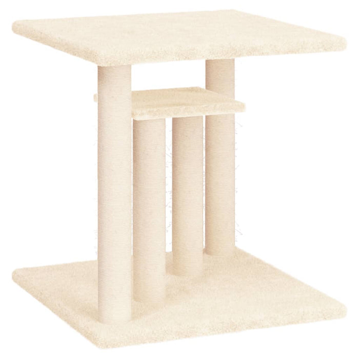 Stâlpi de zgâriat pentru pisici cu platforme, crem, 50 cm WALTI