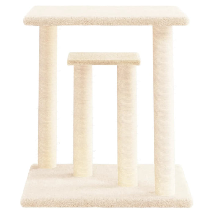 Stâlpi de zgâriat pentru pisici cu platforme, crem, 50 cm WALTI