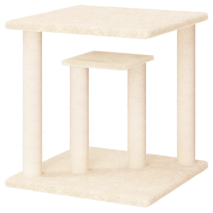 Stâlpi de zgâriat pentru pisici cu platforme, crem, 50 cm WALTI