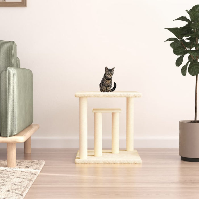 Stâlpi de zgâriat pentru pisici cu platforme, crem, 50 cm WALTI