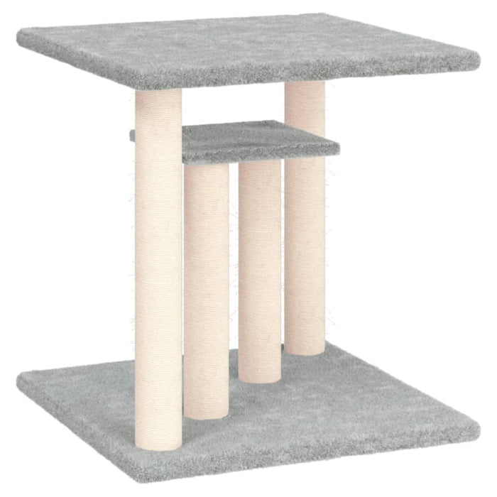 Stâlpi de zgâriat pentru pisici cu platforme, gri deschis 50 cm WALTI