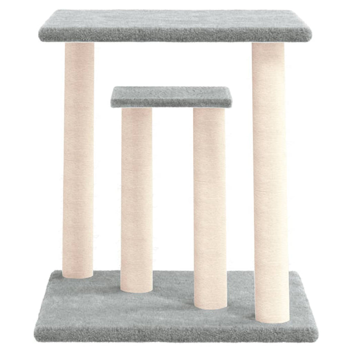 Stâlpi de zgâriat pentru pisici cu platforme, gri deschis 50 cm WALTI