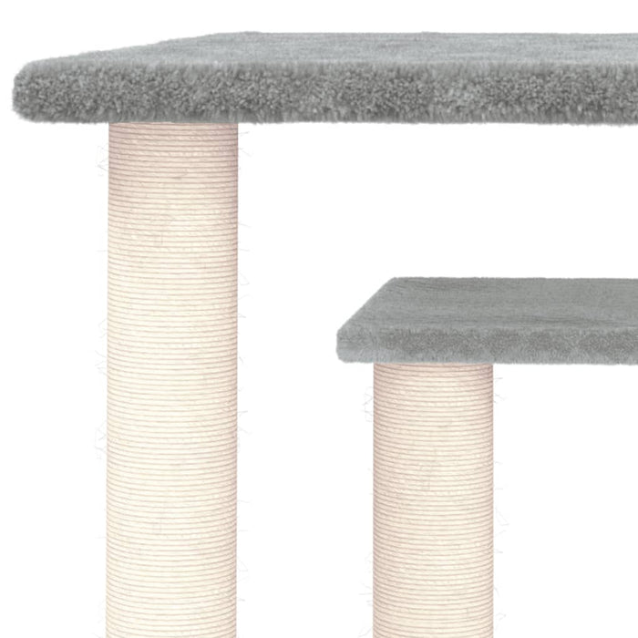 Stâlpi de zgâriat pentru pisici cu platforme, gri deschis 50 cm WALTI