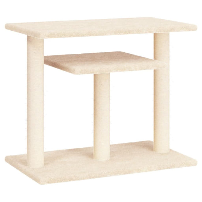 Stâlpi de zgâriat pentru pisici cu platforme, crem, 62,5 cm - WALTI WALTI