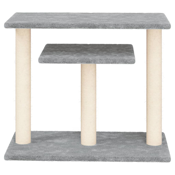Stâlpi zgâriat pentru pisici cu platforme, gri deschis 62,5 cm WALTI