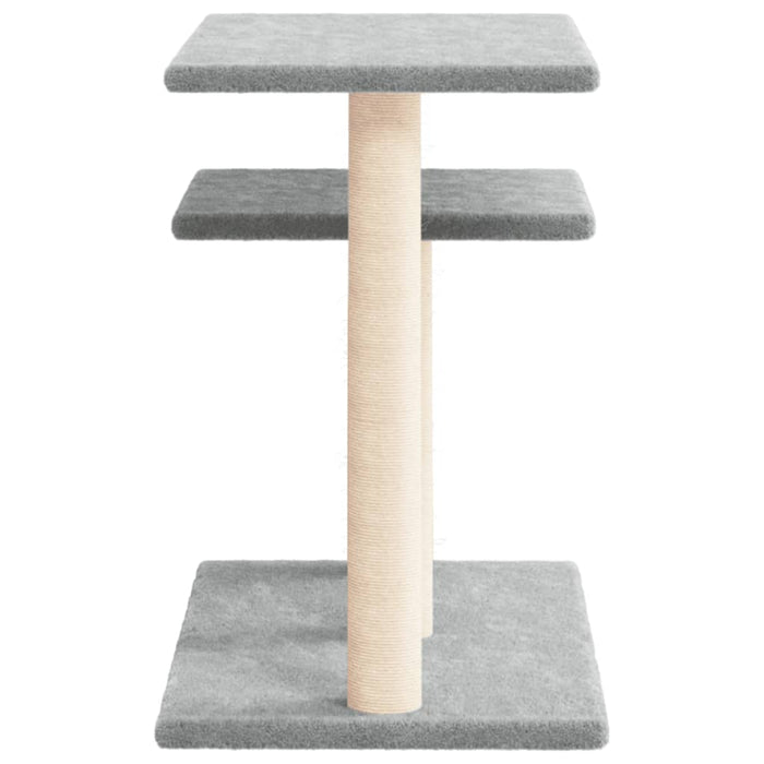 Stâlpi zgâriat pentru pisici cu platforme, gri deschis 62,5 cm WALTI