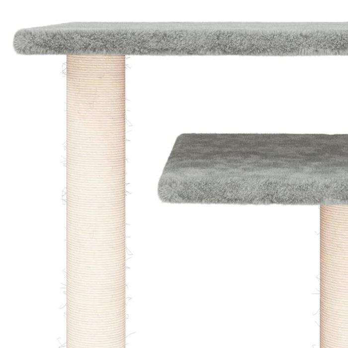 Stâlpi zgâriat pentru pisici cu platforme, gri deschis 62,5 cm WALTI