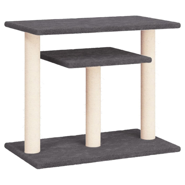 Stâlpi zgâriat pentru pisici cu platforme, gri închis, 62,5 cm - WALTI WALTI