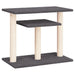 Stâlpi zgâriat pentru pisici cu platforme, gri închis, 62,5 cm - WALTI WALTI