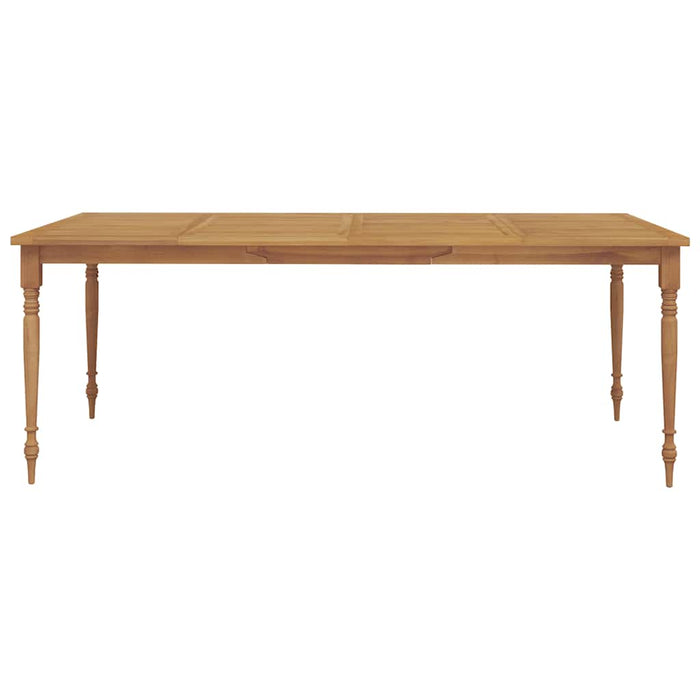 Set mobilier grădină cu perne gri închis 9 piese lemn masiv tec WALTI
