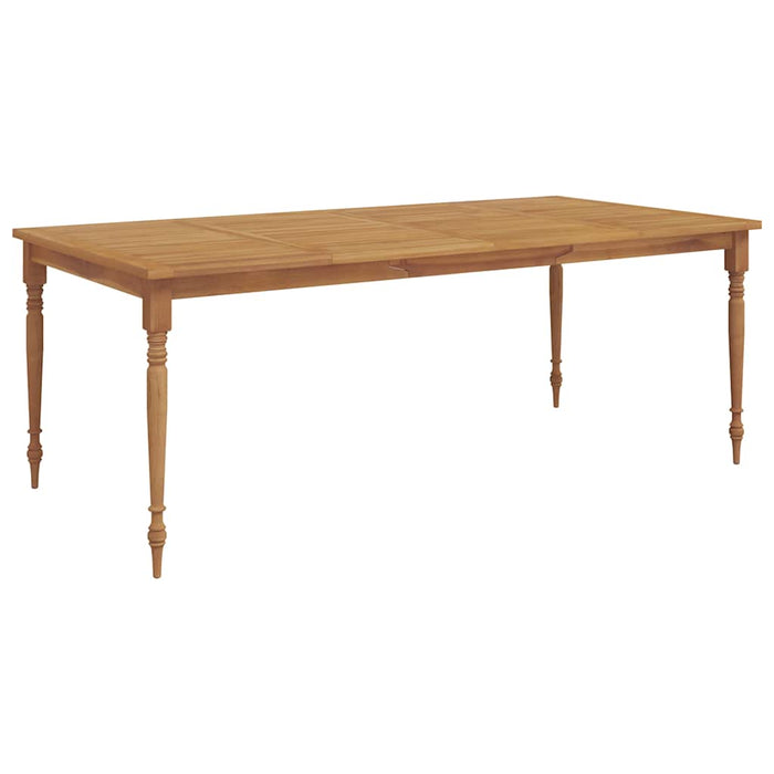 Set mobilier grădină cu perne gri închis 9 piese lemn masiv tec WALTI