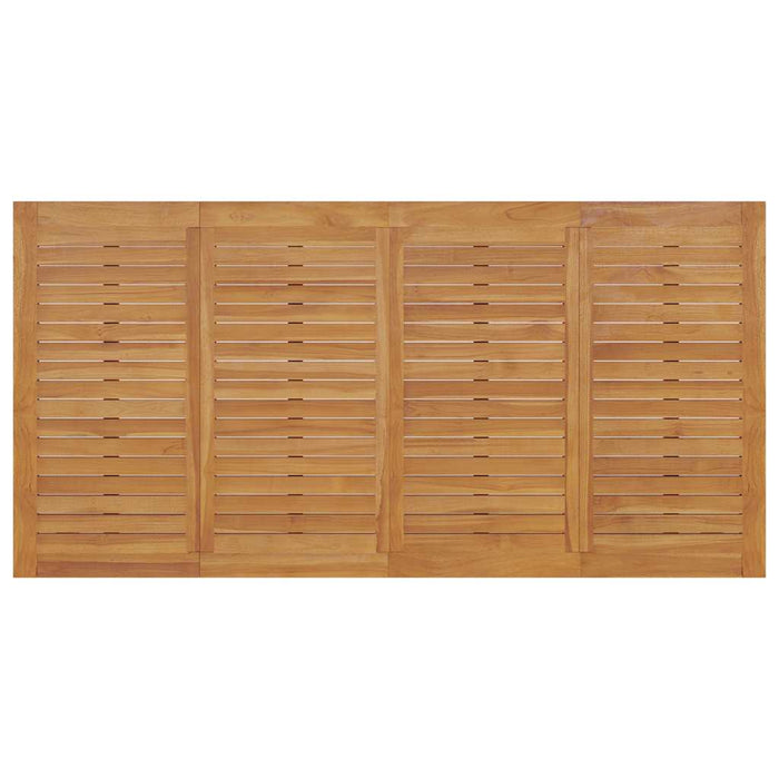 Set mobilier grădină cu perne gri închis 9 piese lemn masiv tec WALTI