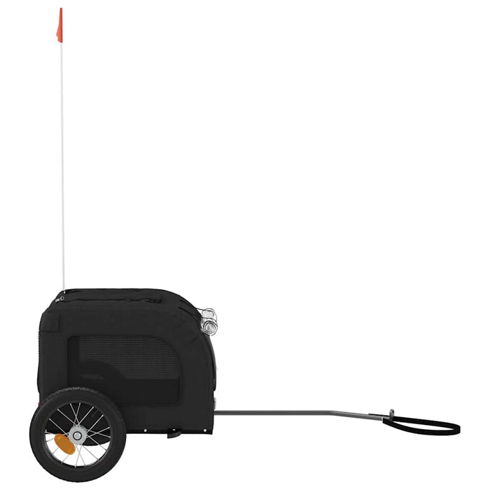 Remorcă bicicletă animale companie, negru, textil oxford/fier WALTI