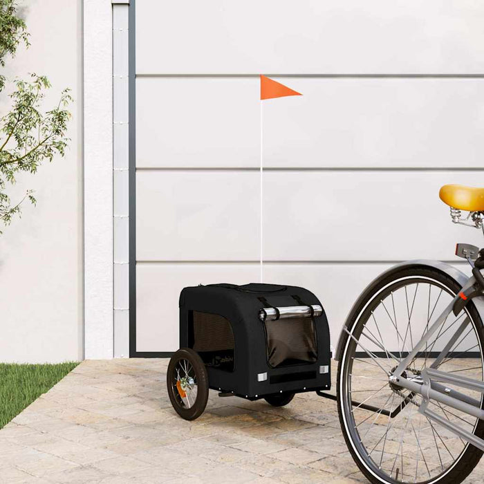 Remorcă bicicletă animale companie, negru, textil oxford/fier WALTI