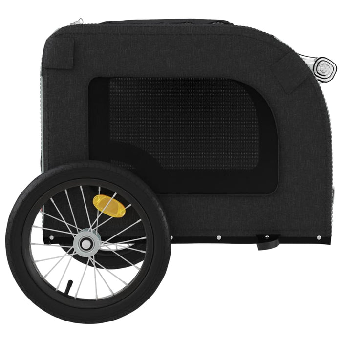 Remorcă bicicletă animale companie gri/negru textil oxford/fier - WALTI WALTI